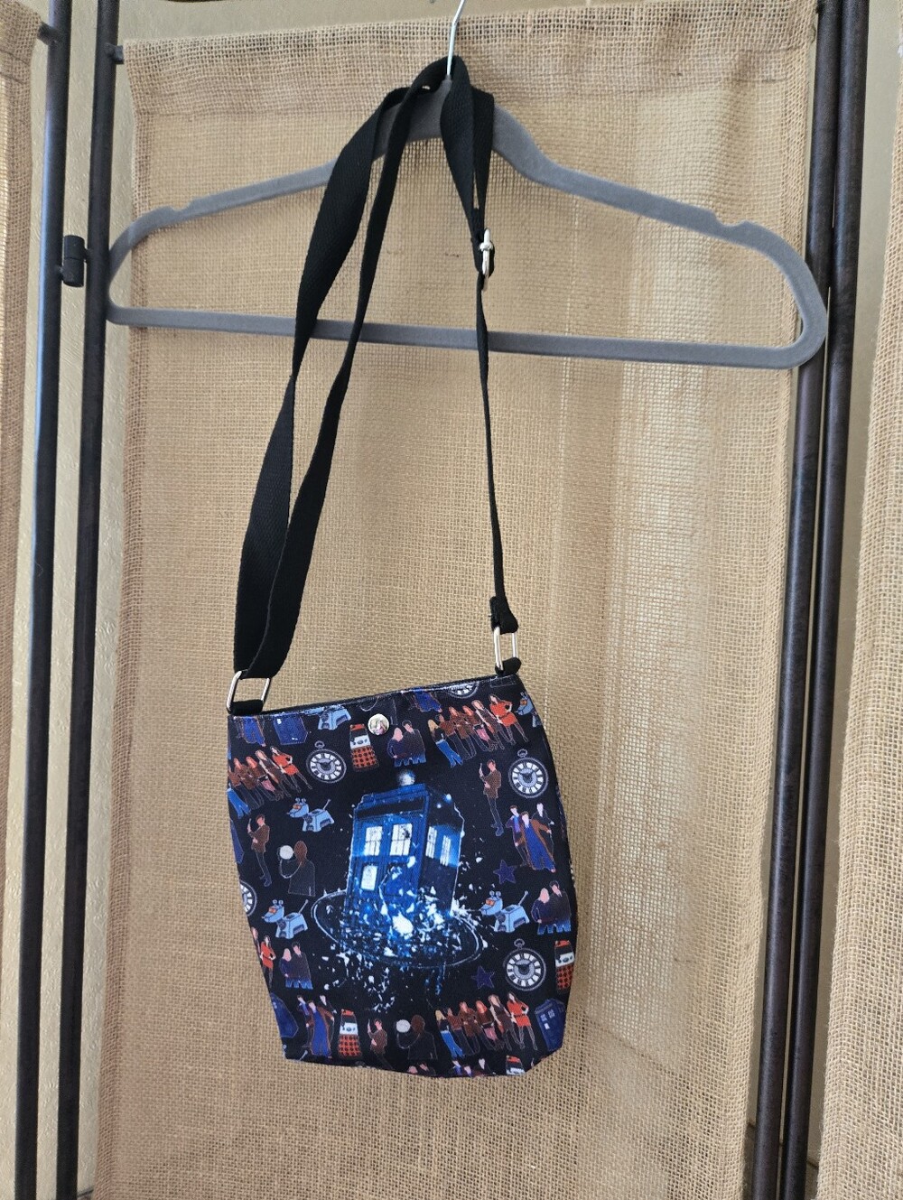 Doctor Who TARDIS All Over Print Crossbody Bag for Women NWOT